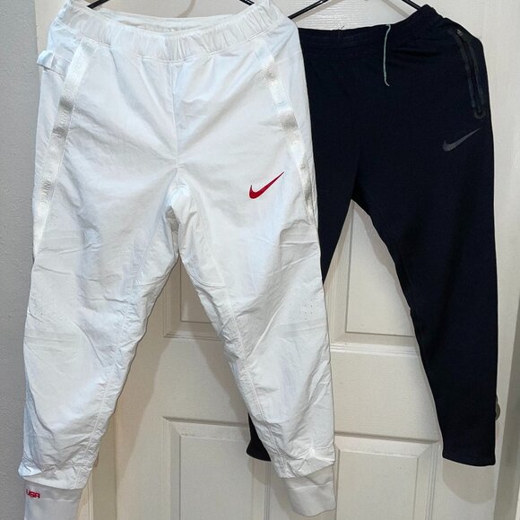 Nike Team USA Olympics Pants Mens White & Therma-Fit Pants (Black)  Size Small - Picture 1 of 12